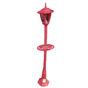 LAMPARA ROJA PANEL SOLAR