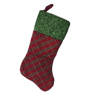 BOTA VERDE ROJA CON ESCARCHA