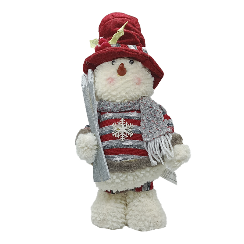 PELUCHE MUÑECO NIEVE CON GORRO Y PALA