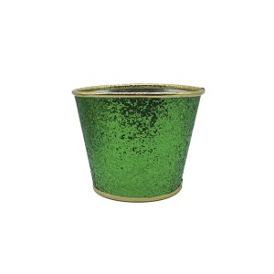 CUBETA DECORATIVA VERDE BRILLANTE PEQ