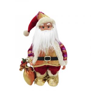 SANTA ROJ/DOR/ROS C/MUS 32CM