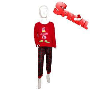 PIJAMA NIÑO ROJA TALLA 6 MESES HASTA 18