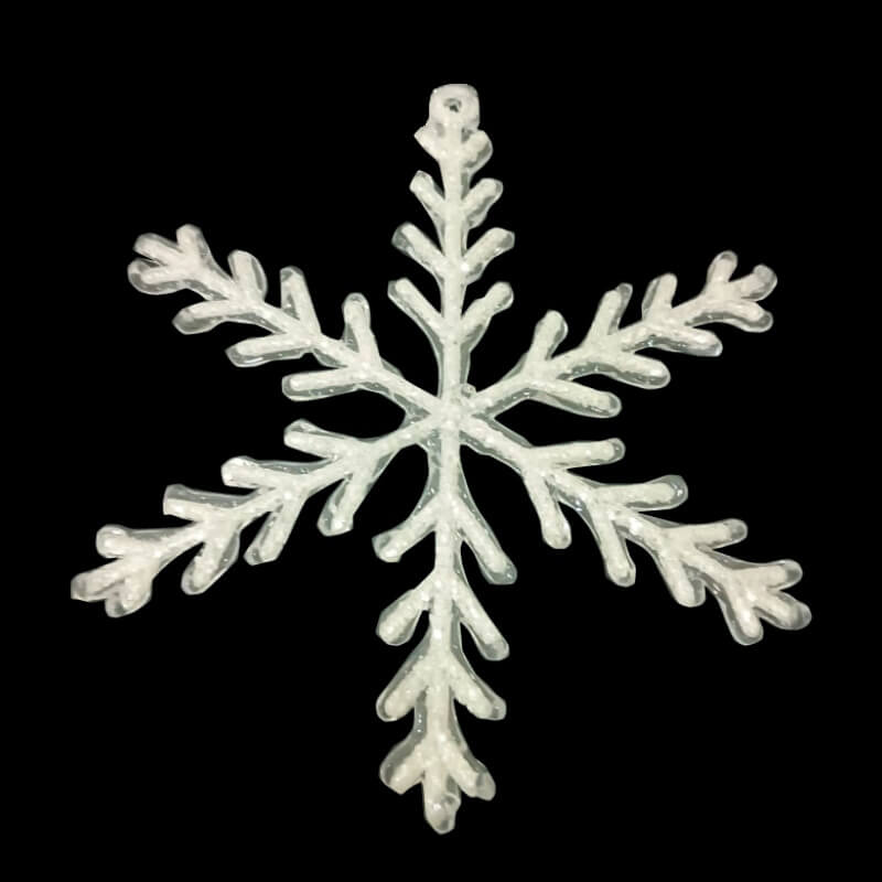 COPO DE NIEVE BLANCO 37CM