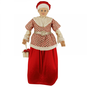 SRA SANTA ROJO C/DORADO DE LENTEJ