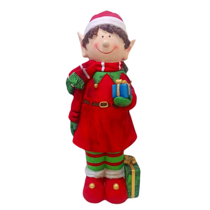 DUENDE NAVIDEÑO C/REGALO 68 CM - Casa de Navidad CCS