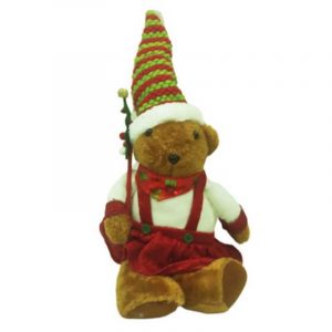 OSO SENT NAVIDEÑO ROJ/VER 44CM