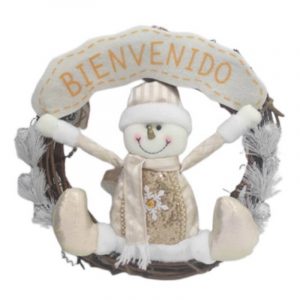 CORONA SAN/MUÑ DOR/BL 34CM