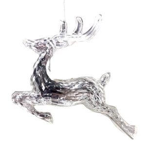 SET DE RENOS ORNAMENTOS BLAN 17X18CM