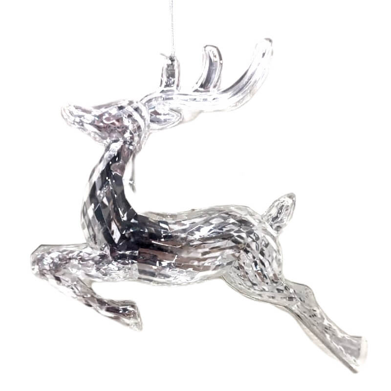 SET DE RENOS ORNAMENTOS BLAN 17X18CM