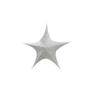 ESTRELLA PLATEADA ARMABLE 65 CM