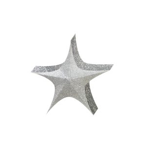ESTRELLA 3D PLATA ARMABLE 80CM