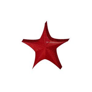 ESTRELLA 3D ROJA ARMABLE 80CM