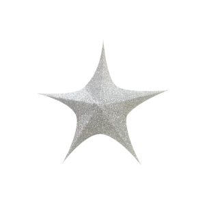 ESTRELLA PLATEADA ARMABLE 80CM