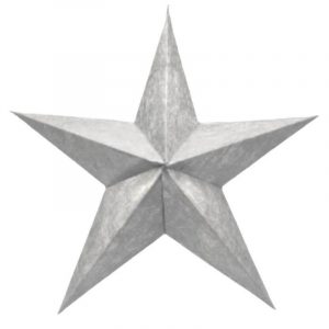 ESTRELLA ARMABLE PLATA 40CM
