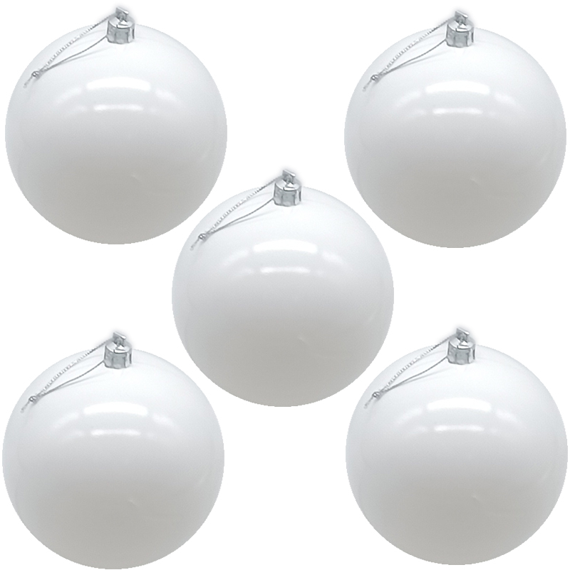 HV BAMBALINAS BLAN BRILL 6PZS 10CM