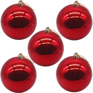 HV BAMBALINAS ROJ BRILL 6PZS 10CM