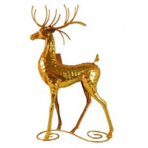 VENADO DECOR DORADO 39CM