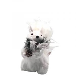 ARDILLA BLANCA DE 18CM