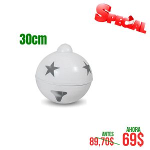 CASCABEL DE 30CM BLANCO MATE 1 UND
