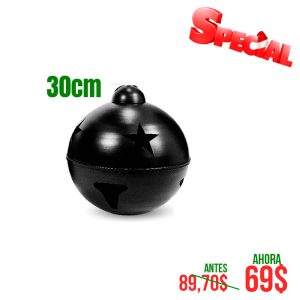 CASCABEL DE 30CM NEGRO BRILL 1 UND
