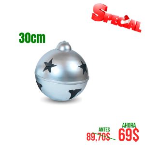 CASCABEL DE 30CM PLATA MATE 1 UND