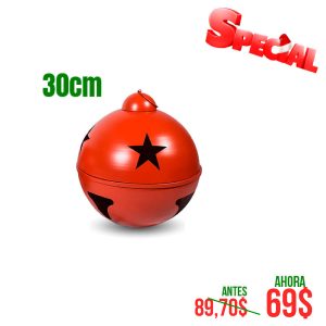 CASCABEL DE 30CM ROJO MATE 1 UND