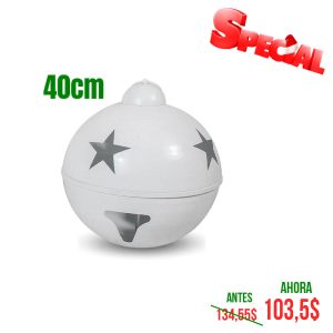 CASCABEL DE 40CM BLANCO MATE 1 UND