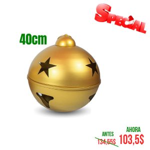CASCABEL DE 40CM DORADO MATE 1 UND