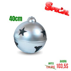 CASCABEL DE 40CM PLATA MATE 1 UND