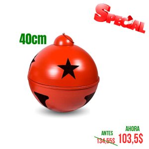 CASCABEL DE 40CM ROJO MATE 1 UND
