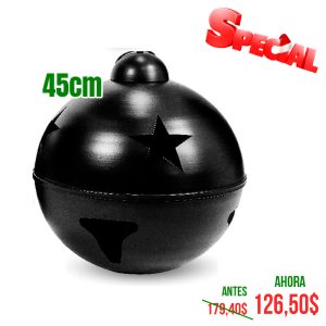 CASCABEL DE 45CM NEGRO BRILL 1 UND