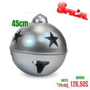 CASCABEL DE 45CM PLATA BRILL 1 UND