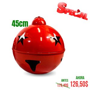 CASCABEL DE 45CM ROJO BRILL 1 UND
