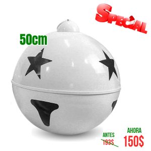 CASCABEL DE 50CM BLANCO BRILL 1 UND