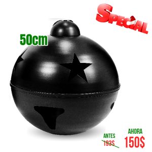 CASCABEL DE 50CM NEGRO BRILL 1 UND