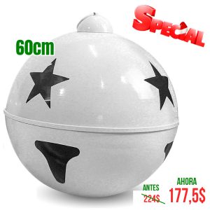CASCABEL DE 60CM BLANCO BRILL 1 UND