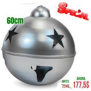 CASCABEL DE 60CM PLATEADO BRILL 1 UND