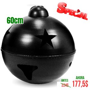 CASCABEL DE 60CM NEGRO BRILL 1 UND