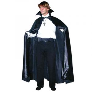 CAPA VAMPIRO NEGRA PARA ADULTO