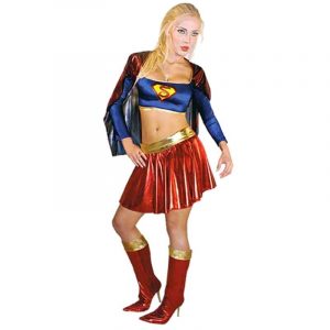 DISFRAZ DE SUPER CHICA ADULTA
