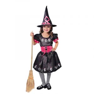 DISFRAZ DE BRUJITA CALAVERA NIÑA