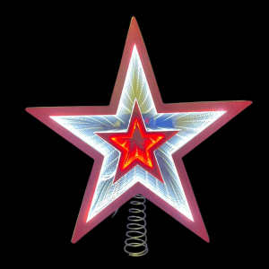 ESTRELLA PUNTA DE ARBOL ROJA