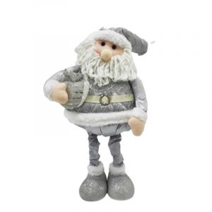 SANTA Y MUÑECO DE NIEVE PLATA