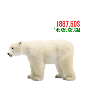 OSO BLANCO NAT CAMINANDO 145X59X89CM