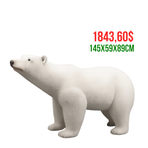 OSO BLANCO PUR CAMINANDO 145X59X89CM