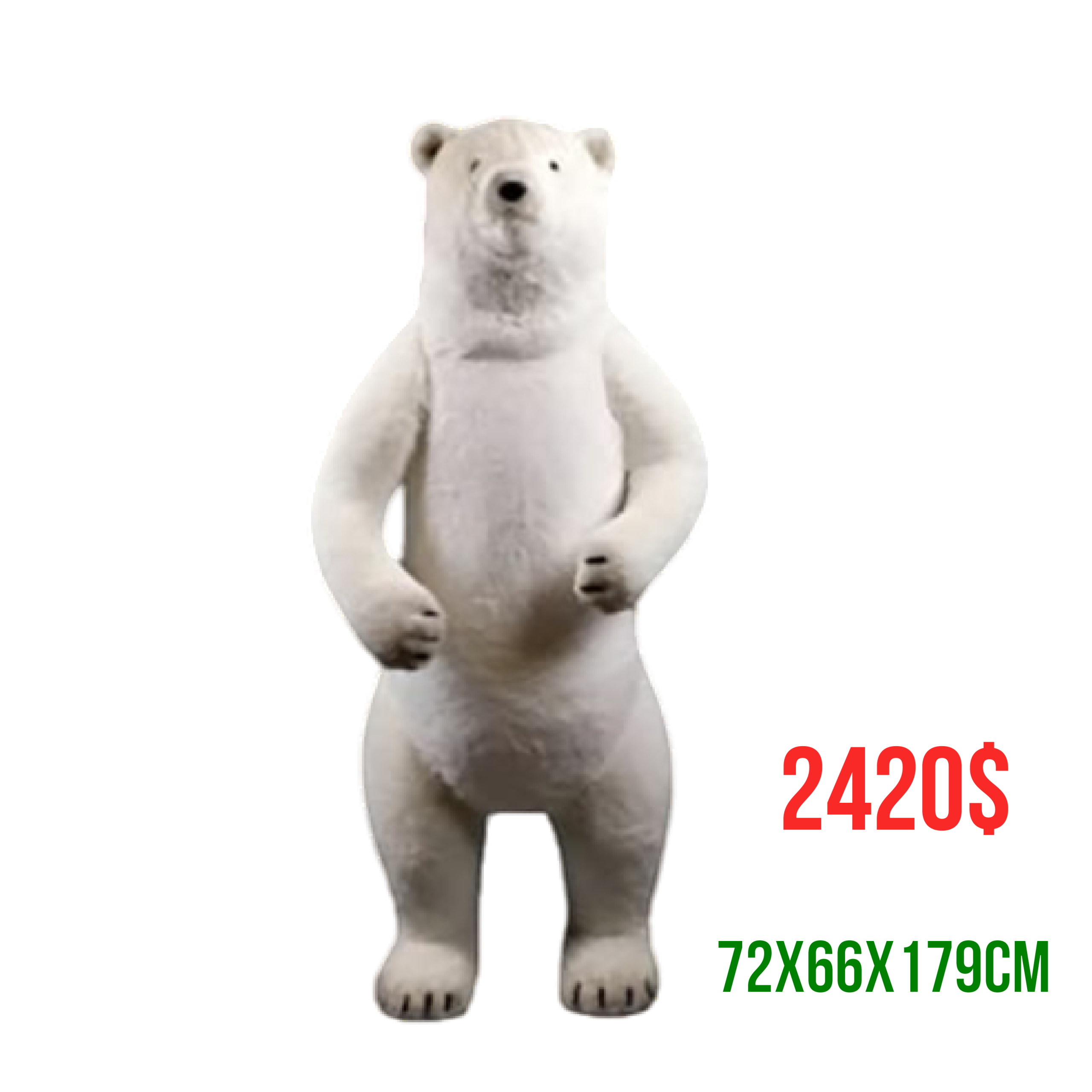 OSO PARADO BLA NAT 72X66X179CM