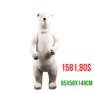 OSO PARADO BLA PUR 65X58X149CM