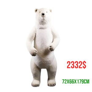 OSO PARADO BLA PUR 72X66X179CM