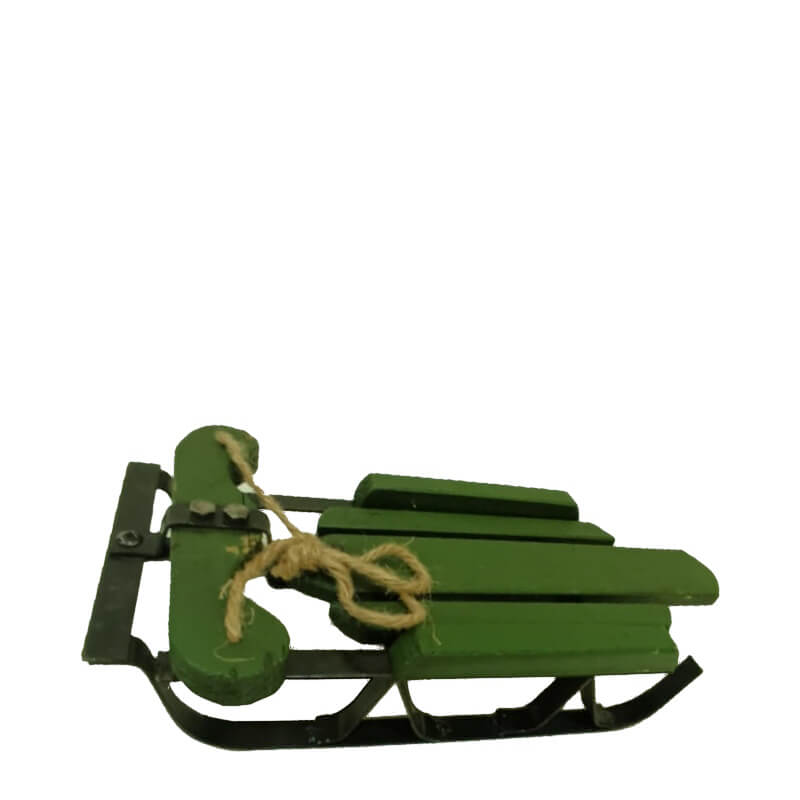 TRINEO DECORATIVO VERDE PEQUEÑO