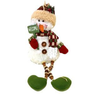 PELUCHE MUÑECO DE NIEVE VINTAGE 41CM 